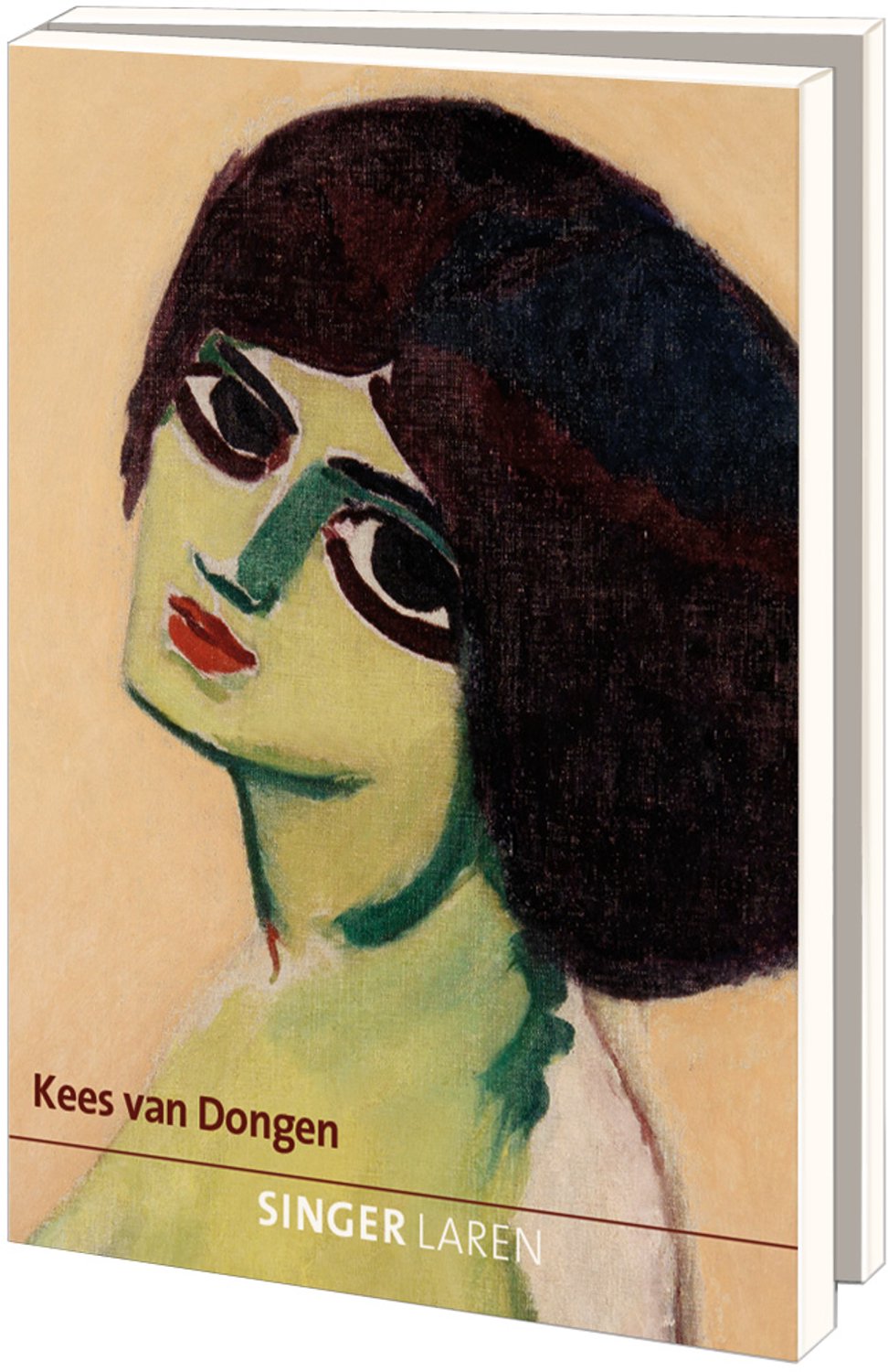 Kaartenmapje met env, groot: Kees van Dongen, Singer Laren - 2 x 5 motieven