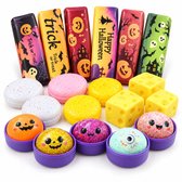 Olahshop Squishy Set van 4 stuks - Halloween – Stressbal – Butter Squishy – Kaas Squishy – Dumpling Squishy