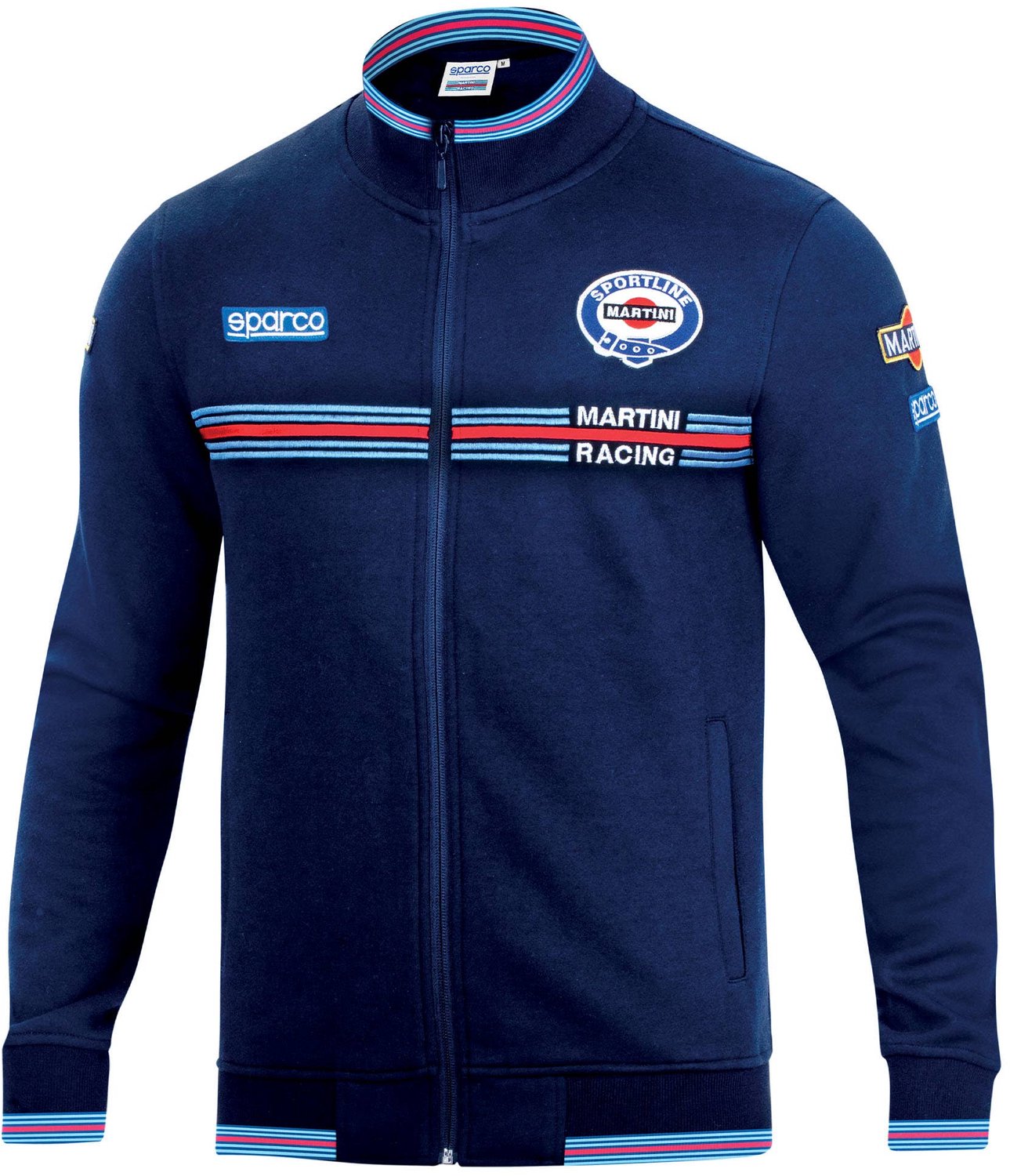 Sparco Full Zip Martini Racing Sweater - Marineblauw - Maat S
