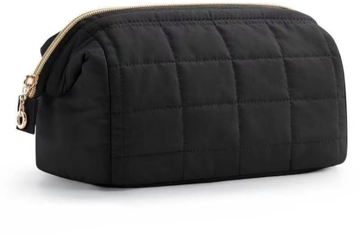 SSTRWGOOD Make-up Tas - Grote Capaciteit Toiletartikelen Etui - Makkelijk Schoon Te Maken Reis Trousse - Geschikt voor Make-up Borstels en Accessoires - Polyester - Afmetingen 15x23x11.5cm