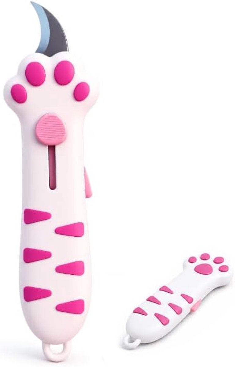 1 x mini-cuttermes, kleine kattenpoot, pakketopener, brievenopener
