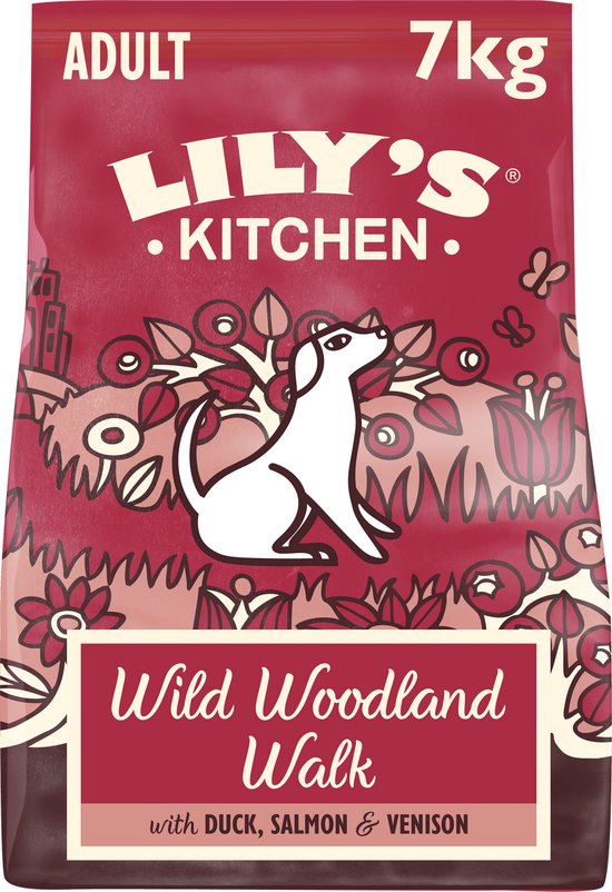 Lily's Kitchen Wild Woodland Walk - Hondenvoer Droogvoer - Eend Zalm & Hert - 7 kg