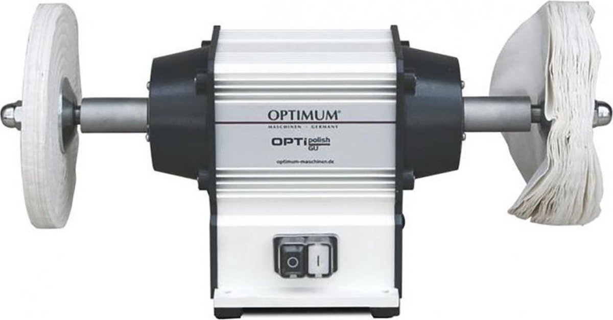 Polijstmachine dia. 200 mm 2850 tpm 600 W 230V inclusief twee polijstschijven Optigrind