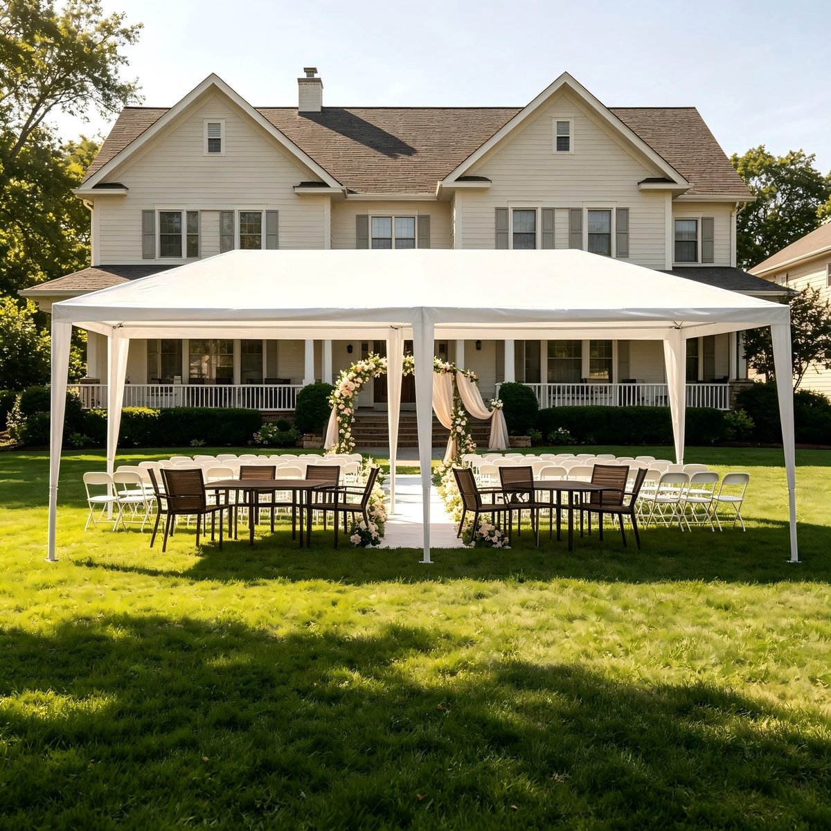 Danky-Partytent - 3x6 Meter - Wit - Voor Bruiloft & Feest