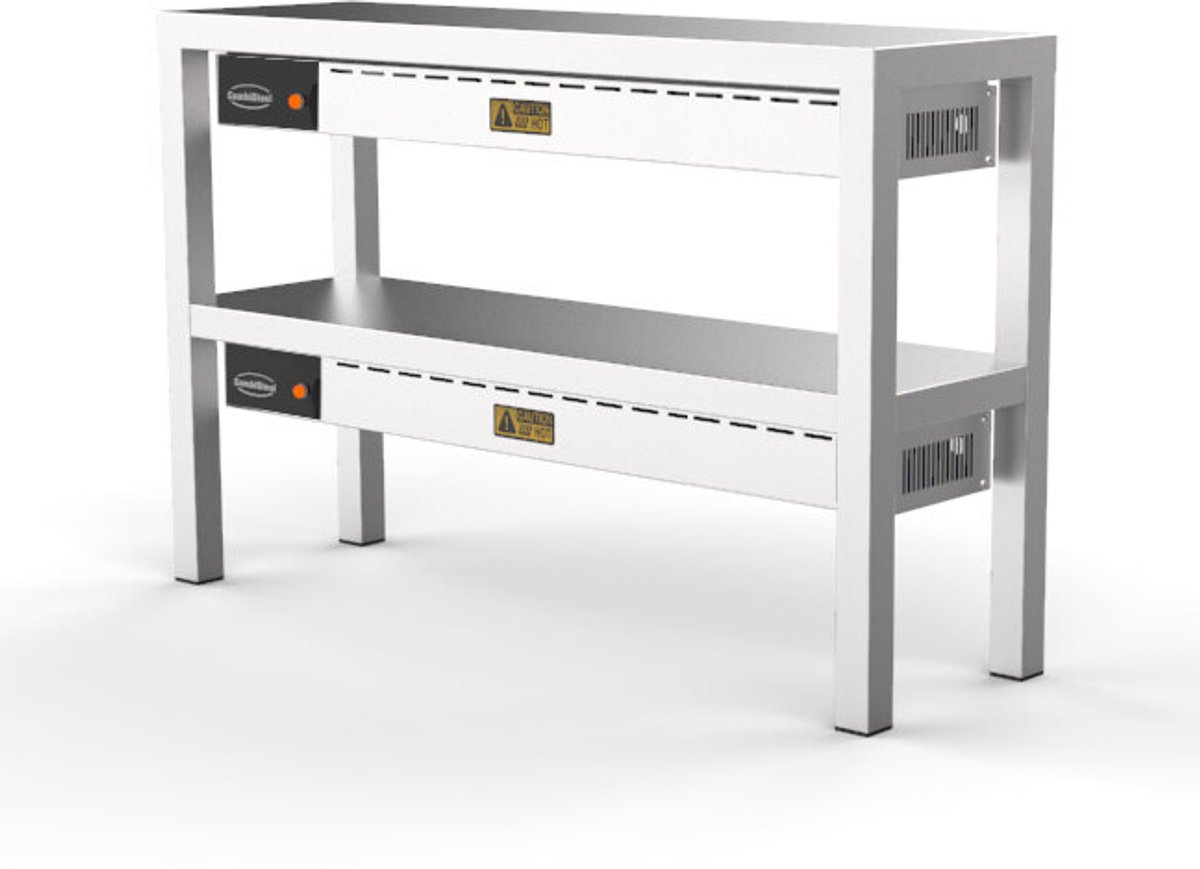 CombiSteel Etagère , Keramisch Verwarmd, Dubbel, 1400mm - 7333.0516 - Horeca & Professioneel