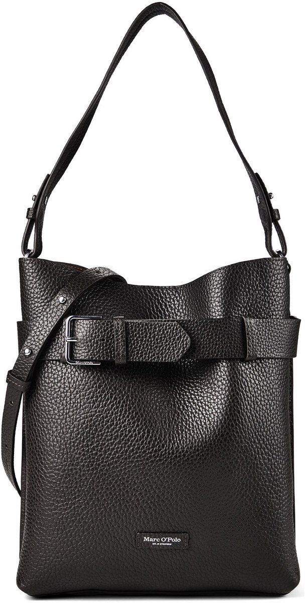 Marc O'Polo schoudertas Brinja Hobo Bag Burnt Coffee donkerbruin
