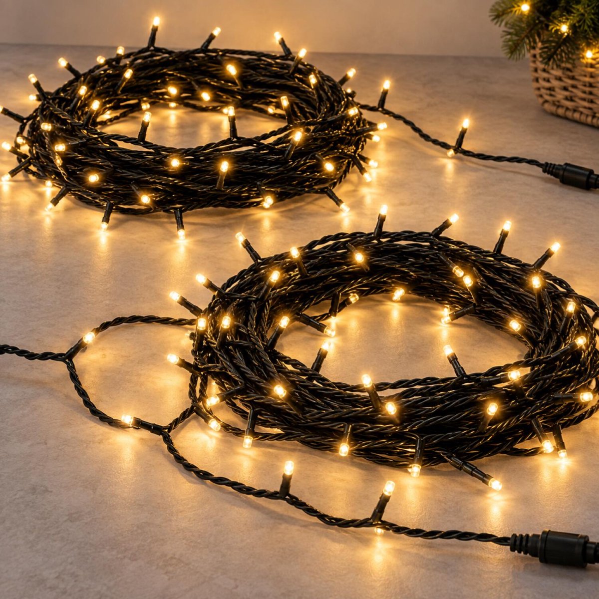 Lumineo Kerstboomverlichting - 2x - LED - warm wit - 480 lampjes - 39 meter