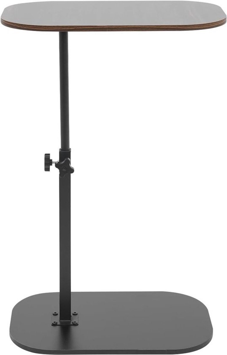 C-vormige bijzettafel - Hoogte verstelbare tafel - Flexibel gebruik - 360 graden draaibaar - 45 x 80 cm - Zwart