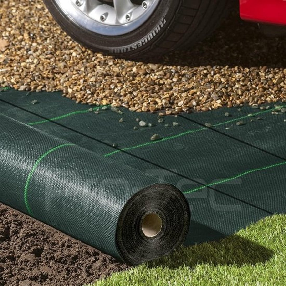 Commerciële Grade Heavy Duty Onkruidbestrijdingsmembraan - Groene Bodembedekker voor Tuin en Landschap