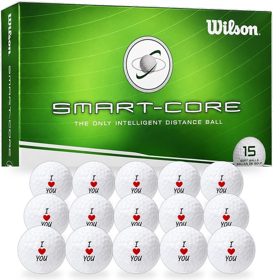 Wilson Golfballen I Love You - Valentijn Golf Cadeau - 15 stuks - Golfbal met Opdruk — afbeelding 3