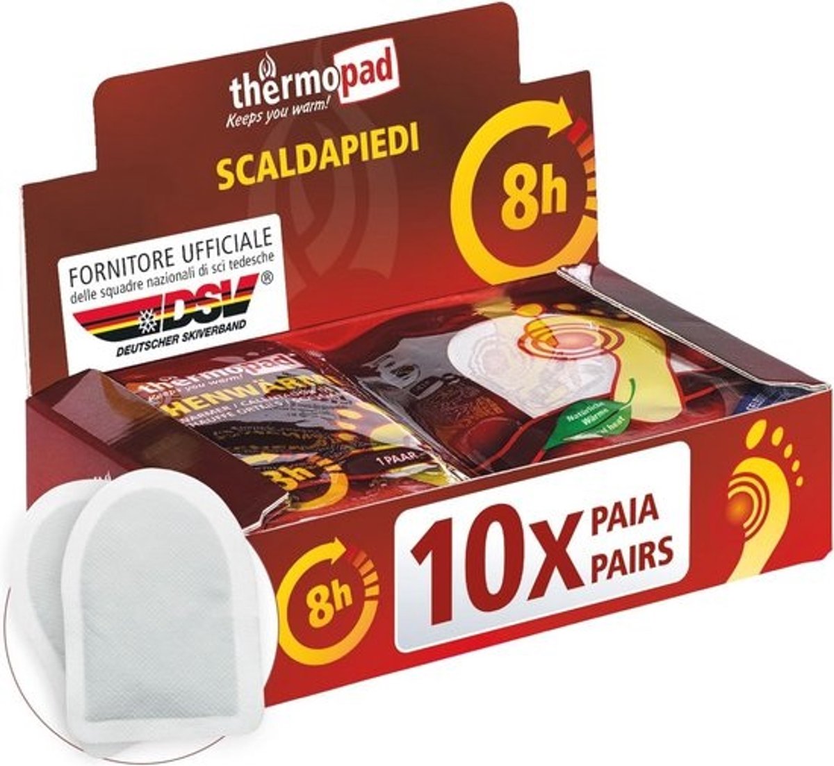 10 Paar Teenwarmers - Direct Te Gebruiken Voetwarmers voor 8 Uur Warmte - Ideaal voor Buitenactiviteiten en Skiën