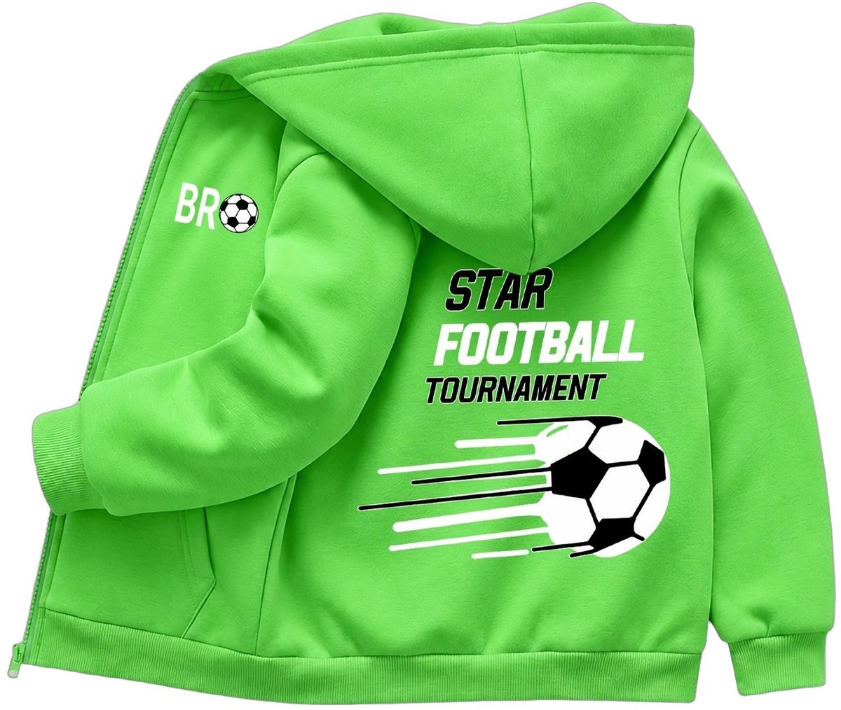 Currero Winterjas Parka Jongens Lange Jas Wintermantel Overjas Gewatteerd Waterdicht Winter Stijlvol Mantel Kinderen Fluoriserend 9-10 Jaar Groen