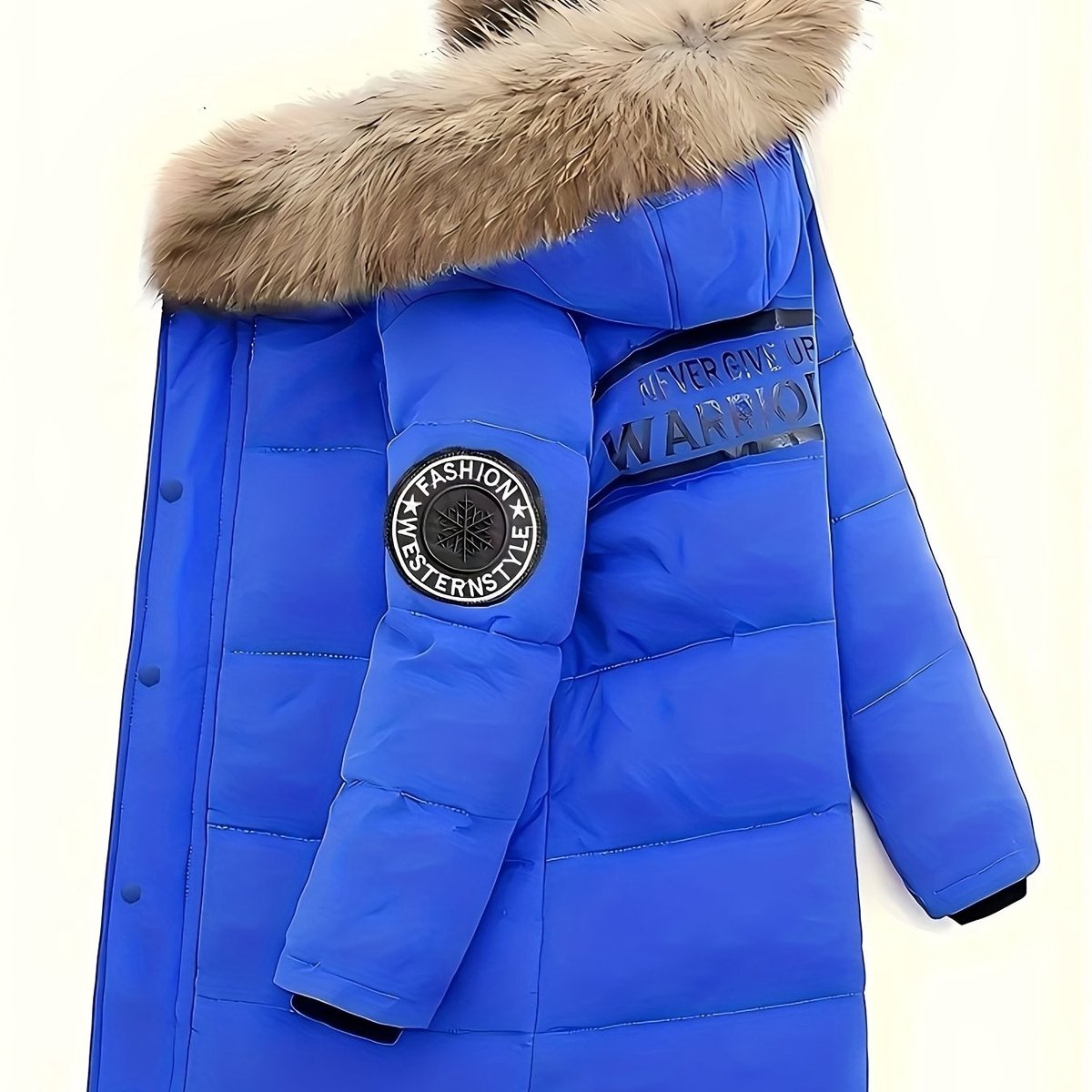 Currero Winterjas Parka Jongens Lange Jas Wintermantel Overjas Gewatteerd Waterdicht Winter Stijlvol Mantel Kinderen 13 Jaar Koningsblauw