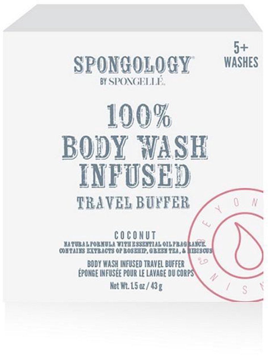 SPONGOLOGY TRAVEL BUFFER - COCONUT 5+ washes