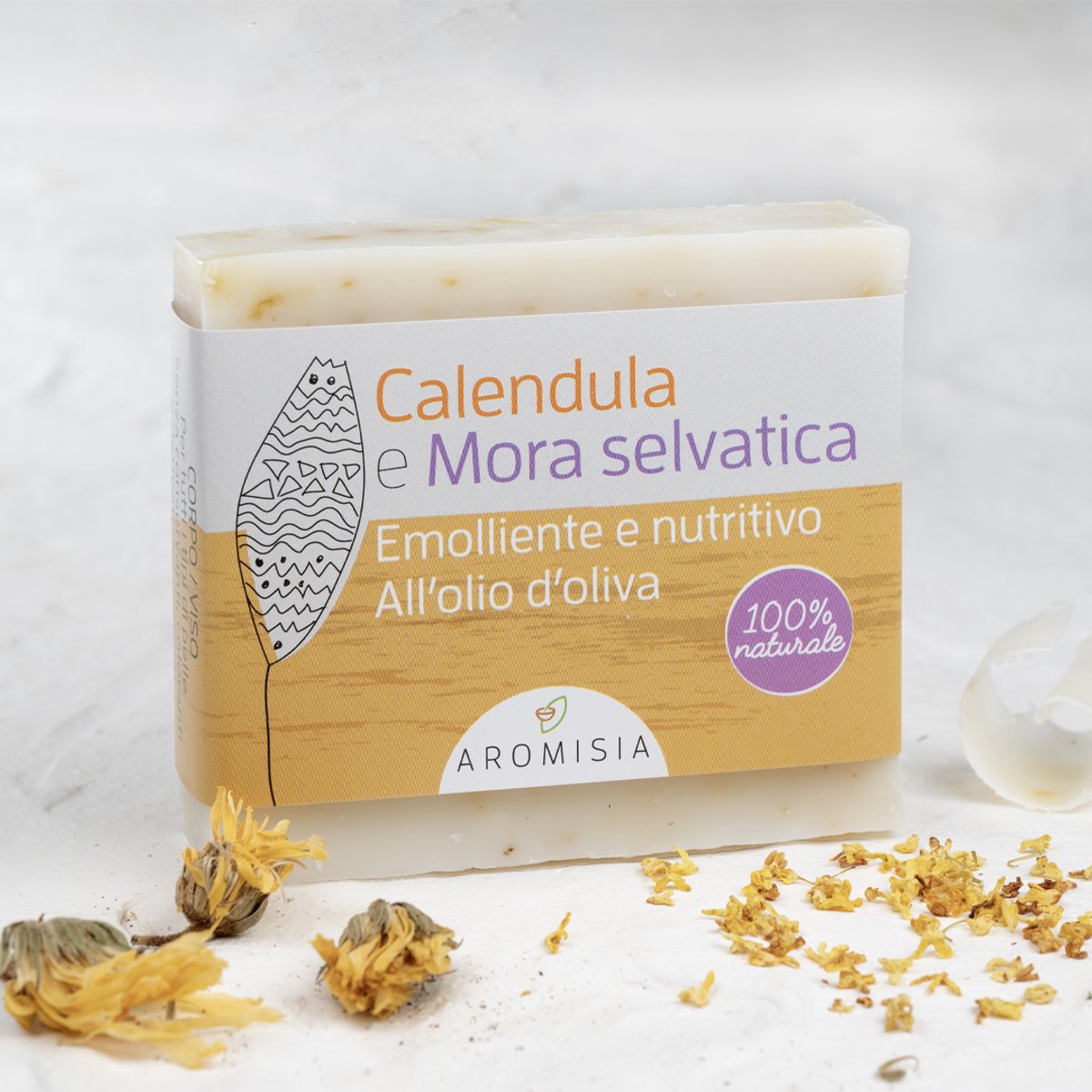 Tu-Untangle Olijfolie Zeep - Milde Lichaamszeep Calendula & Wilde Braam - 100g