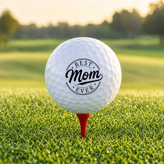 Golfballen Best Mom Ever - Moederdag Golf Cadeau - 3 stuks - Wilson - Bedrukte Golfballen van Wilson — afbeelding 4