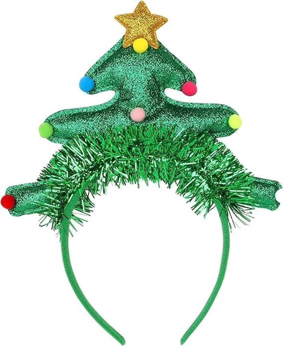 Rendierhoofdband met gezichtssticker, rendier, haarband voor kerstfeesten, voor vrouwen en meisjes, voor Kerstmis, carnaval, oudejaarsavond, maskerade
