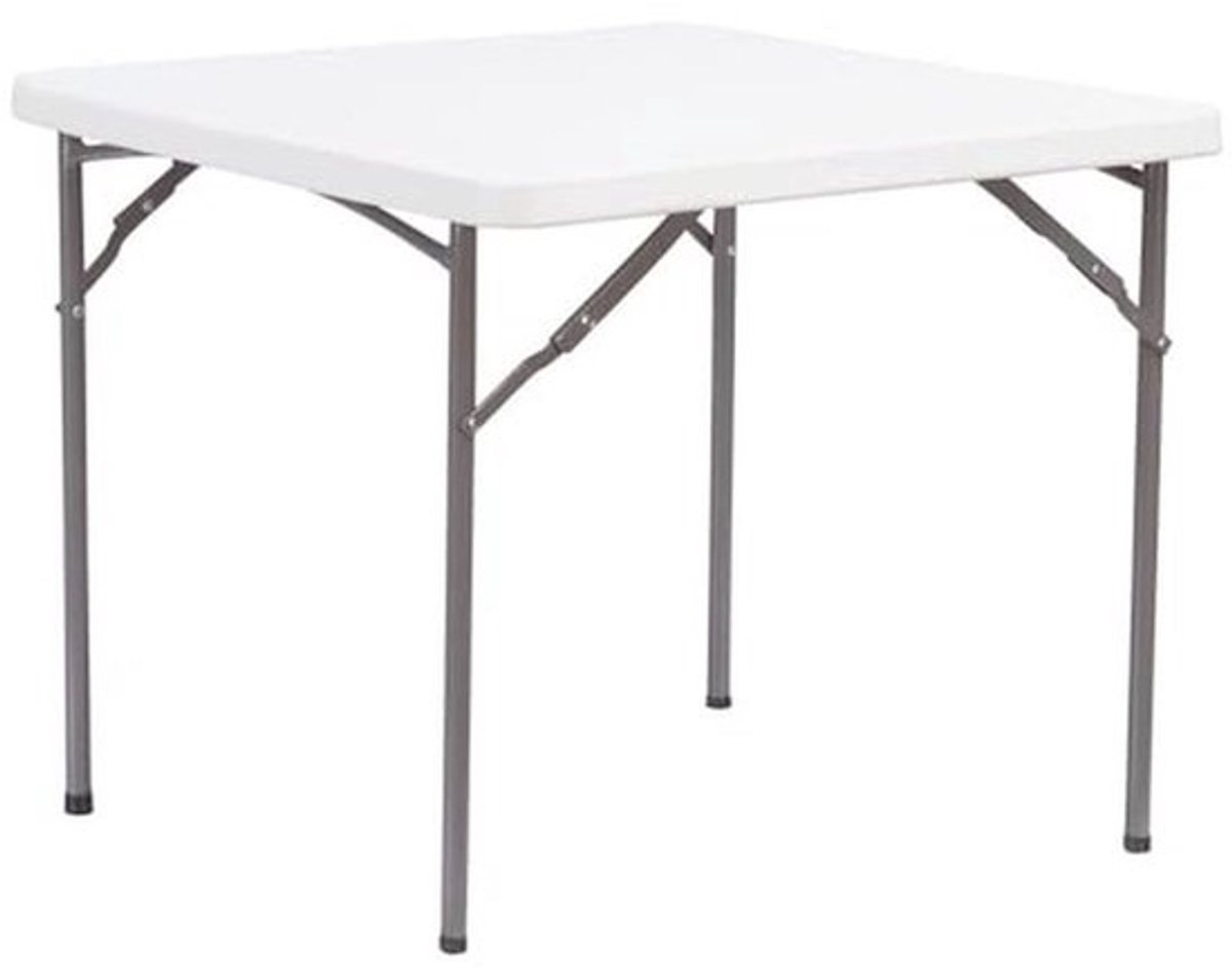Inklapbare vierkante tafel 86 x 86 cm - HDPE kunststof
