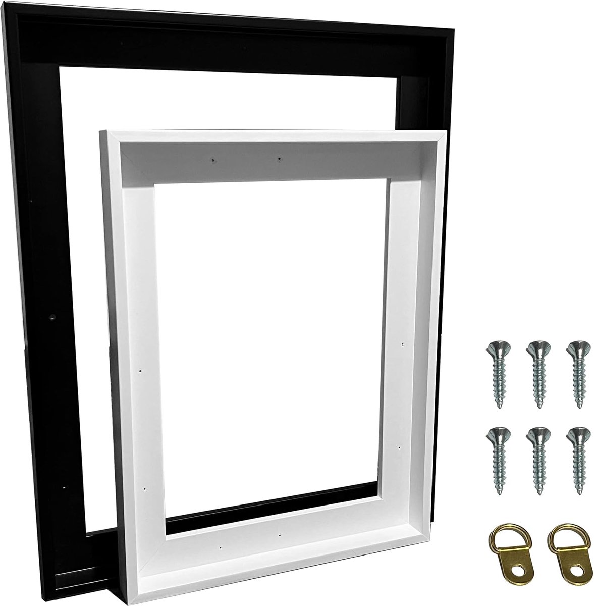 Houten lijst voor canvas van 40x50 (zwart) - Geschikt voor canvassen tot 2,5 cm dikte - Decoratie voor uw kunstwerken.