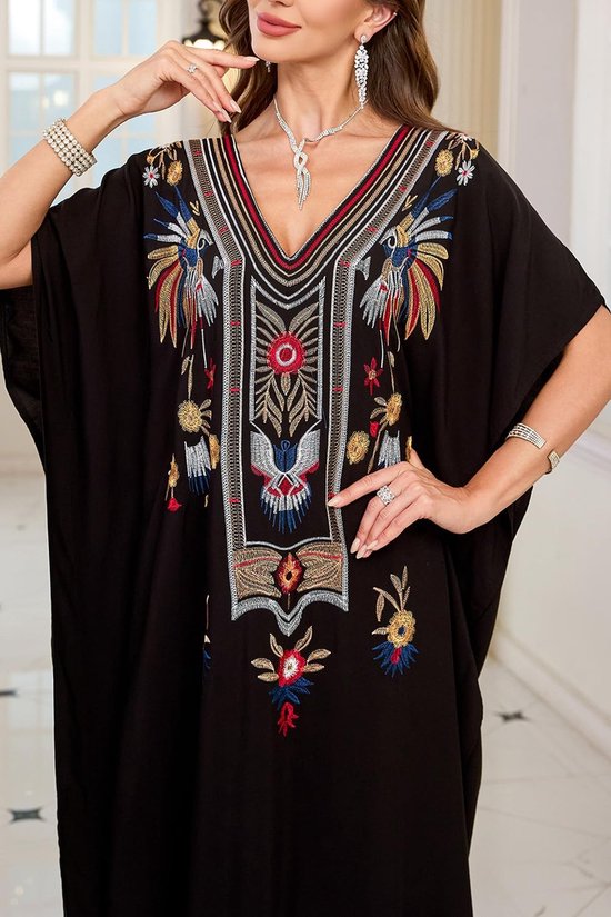 Lange kimono-jurk voor dames, grote maten, cardigan, strand, badpak, bedekkende gewaden — afbeelding 3