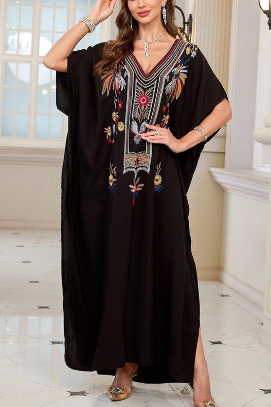 Lange kimono-jurk voor dames, grote maten, cardigan, strand, badpak, bedekkende gewaden — afbeelding 2