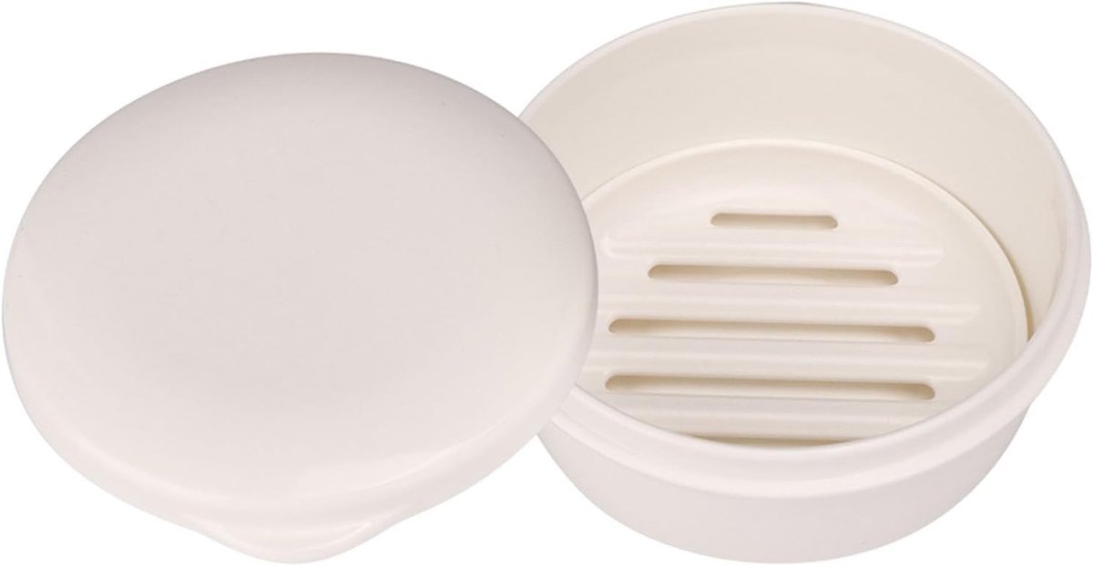 Ronde Zeepdish met Afvoer voor Keuken en Badkamer, Ideaal voor Reizen en Thuisgebruik