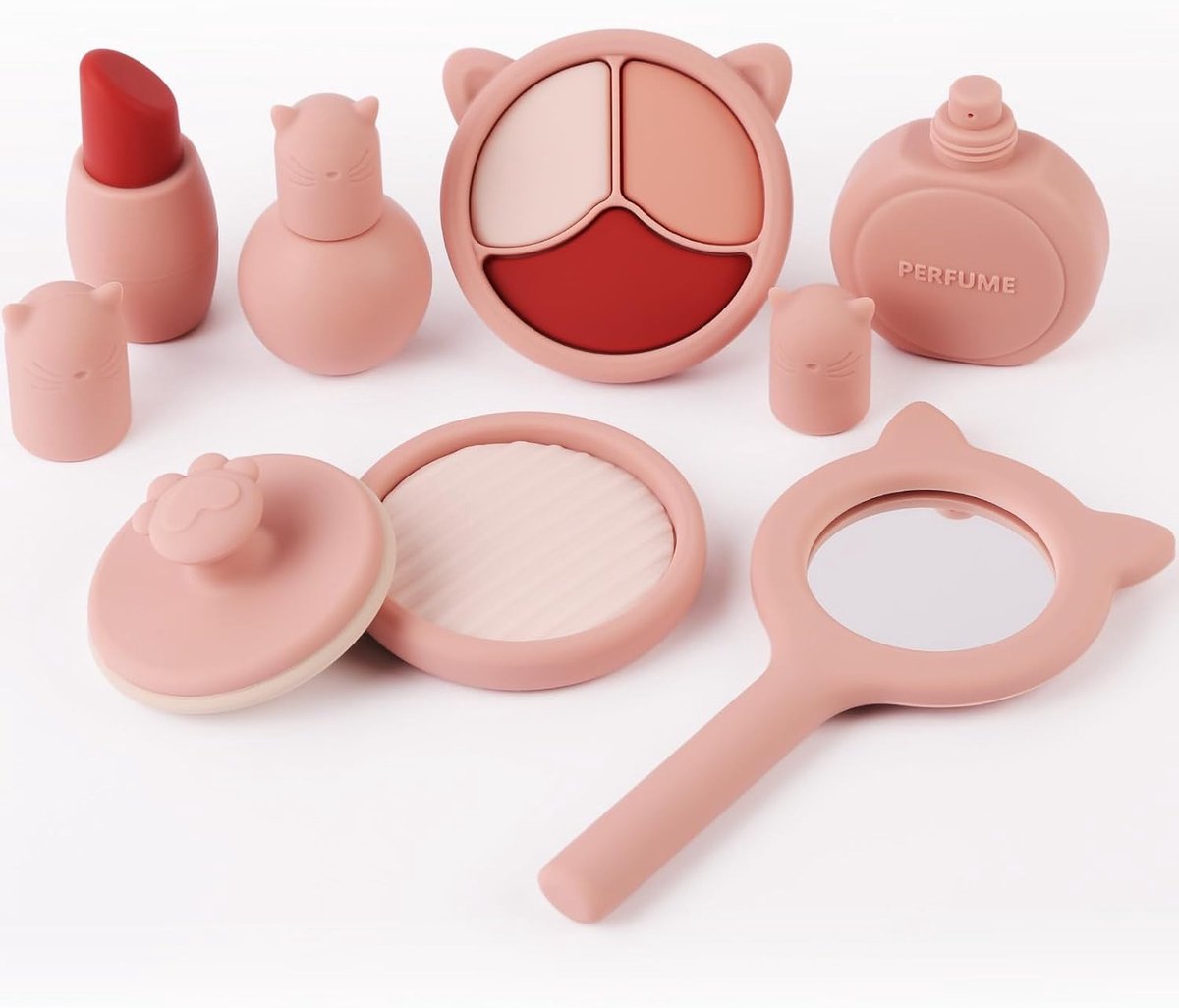 Wasbare Make-up Set voor Meisjes, 8 Stuks, Veilig en Niet-Toxisch, Speelgoed Make-up voor Kinderen, Verjaardagscadeau voor Meisjes van 3 tot 12 Jaar