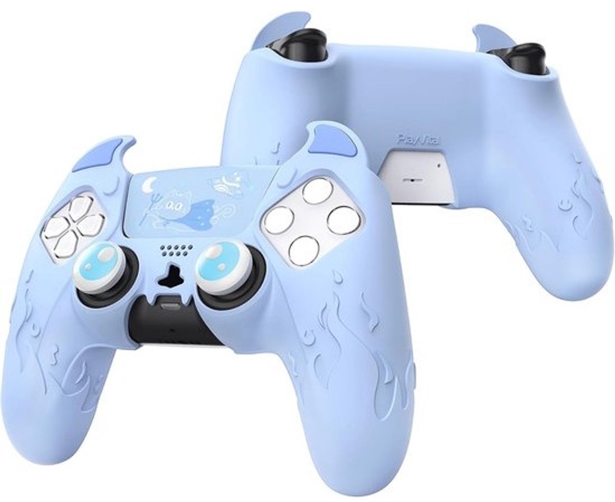 Silicone Controller Case voor PS5 met Grip Caps en Touch Pad Sticker