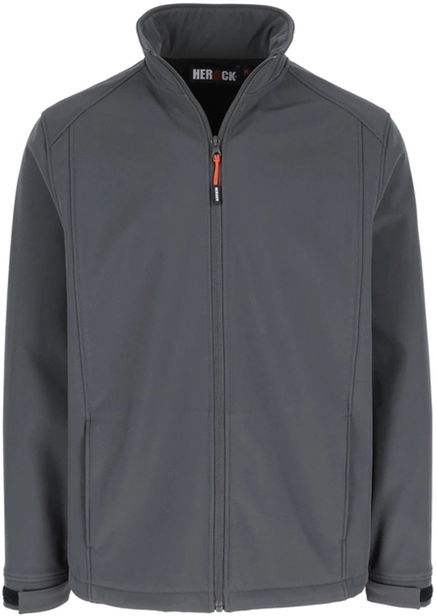 Herock Julius Softshell Werkjas Heren – Winddicht & Waterafstotend – Antraciet – Maat XL