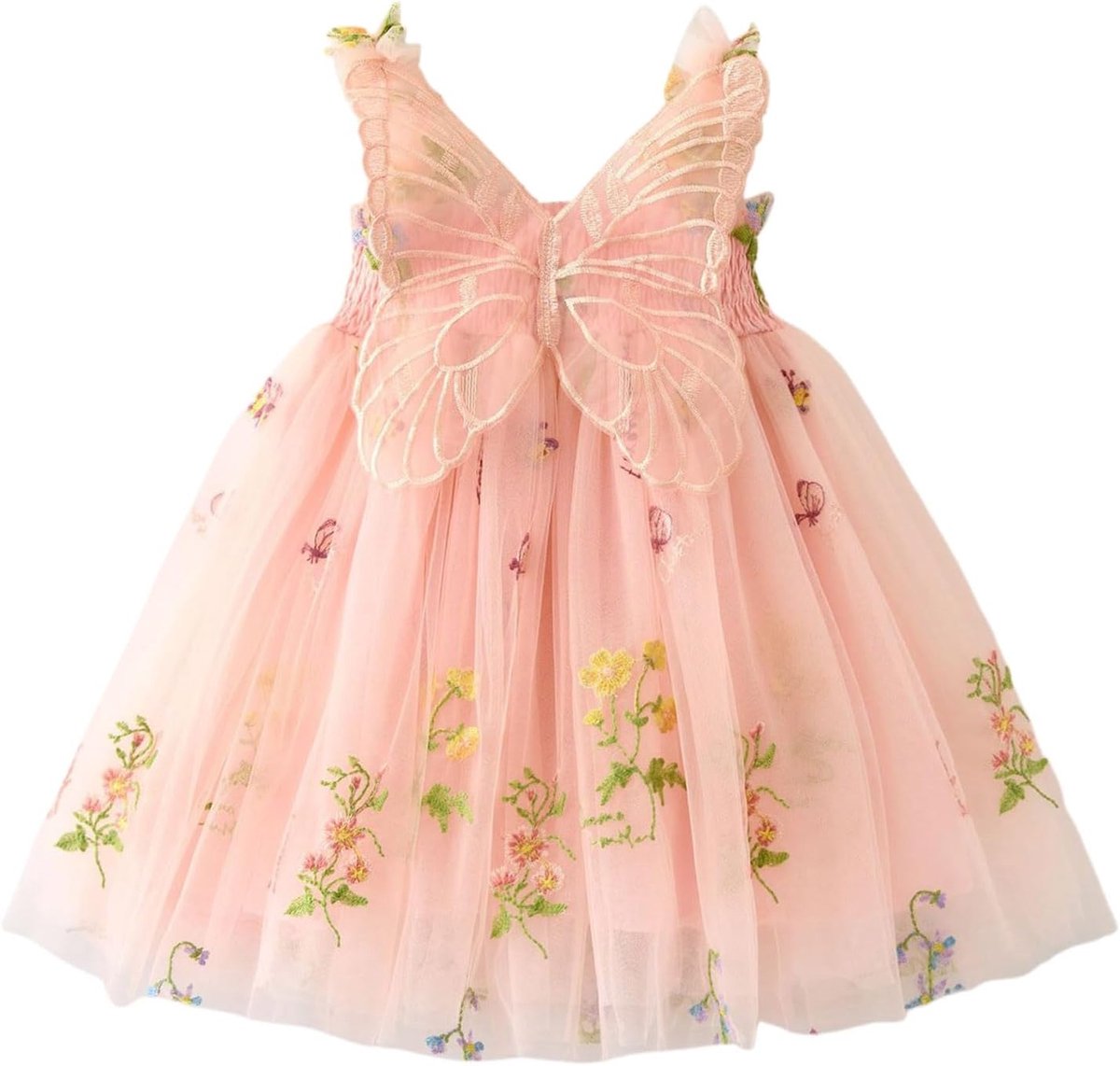 Jurk voor meisjes, prinses, tule, kant, versierd met parels, ceremonie, bruiloft, avond, feest, verjaardag, elegant, kinderkleding, chic, A33