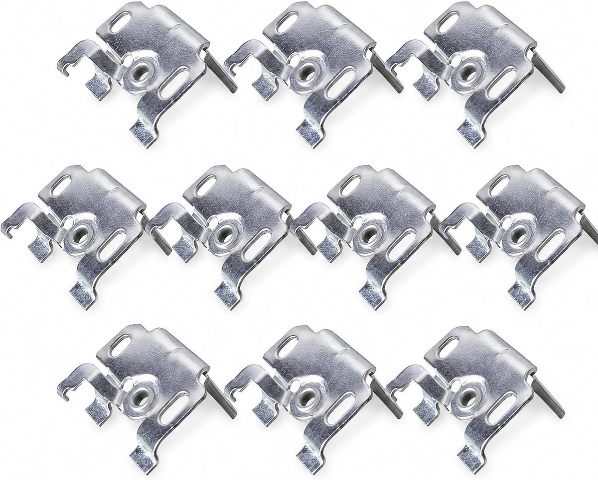 10 stuks, 25 mm bovenrail, wand- of plafond