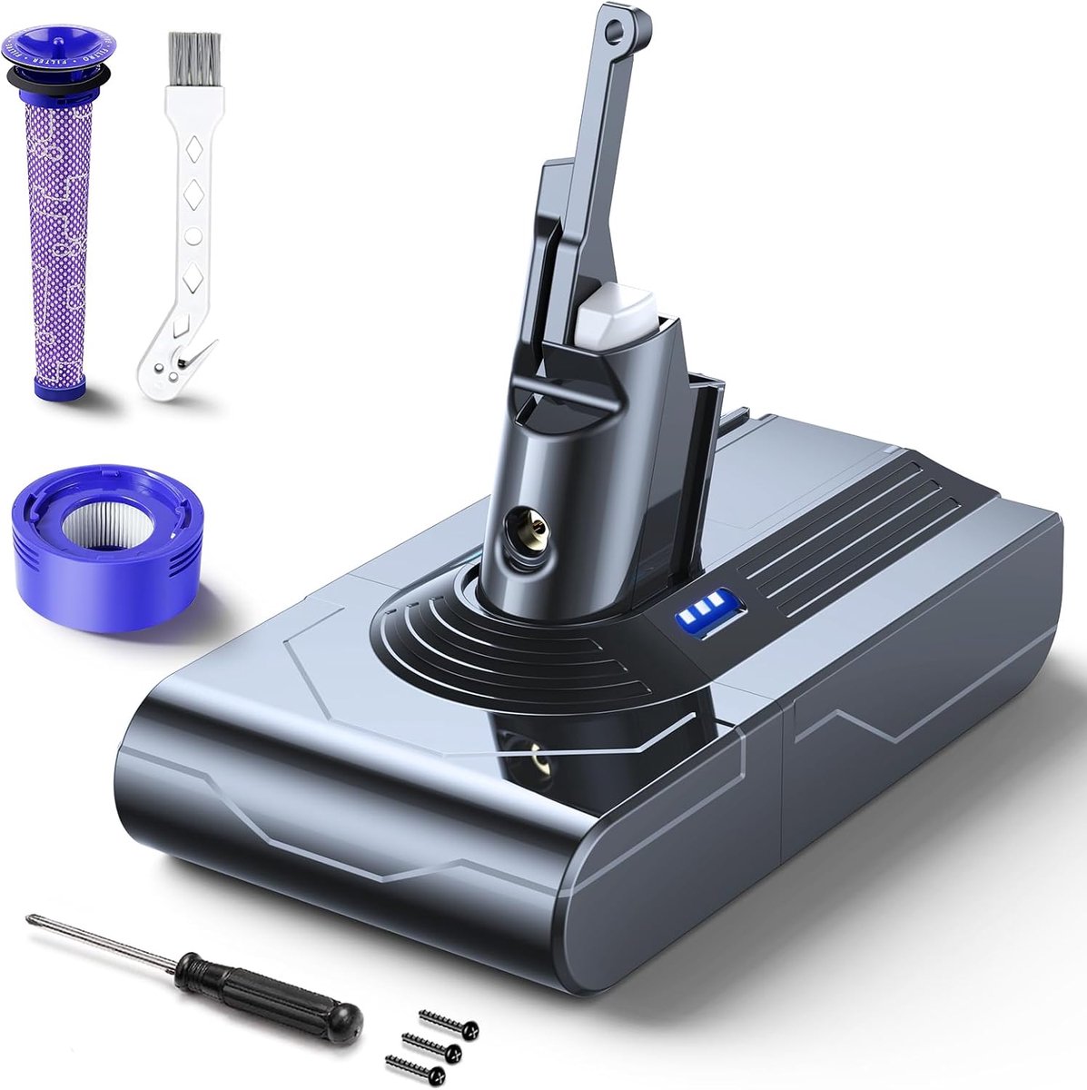 6000mAh Batterij voor Dyson V8, V8 Animal V8 Fluffy V8 Absolute V8 Parquet V8 Motorhead