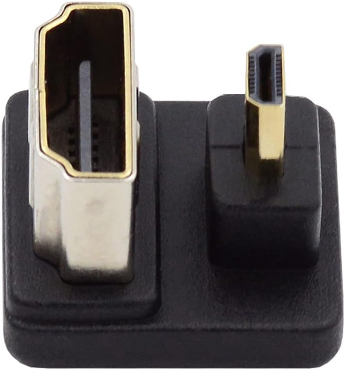 ° CY 4K Kabel 360 Graden Omlaag Tegenovergestelde U Vorm Terug Hoekige Micro HDMI 1.4 Mannelijk naar HDMI Vrouwelijke Uitbreidingsadapter Converter