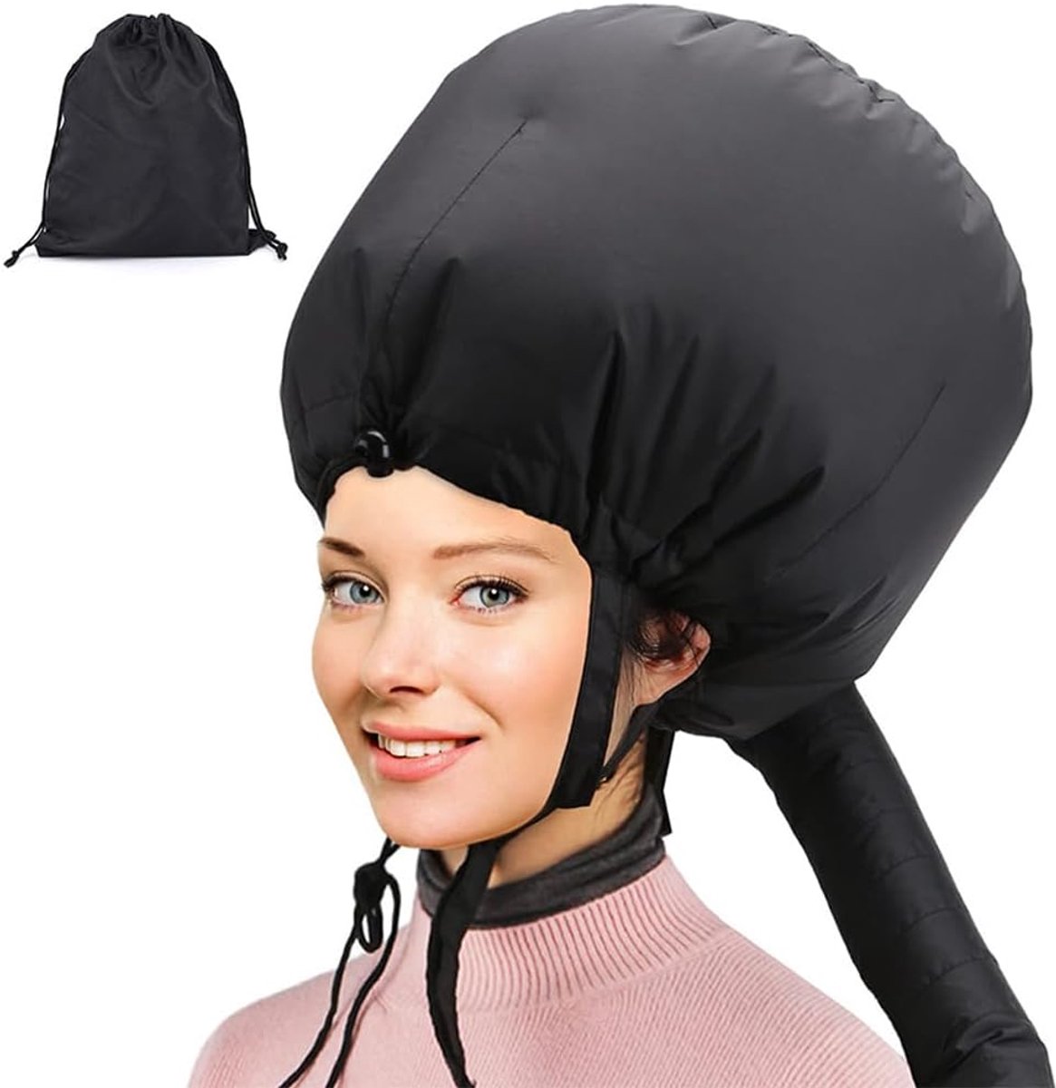 Föhnkap met motorkap voor diepe verzorging en hete oliebehandeling, Y-type zijbanden, haarverzorging, beautyspa-pet, elastische band, haardrogerbevestiging voor styling