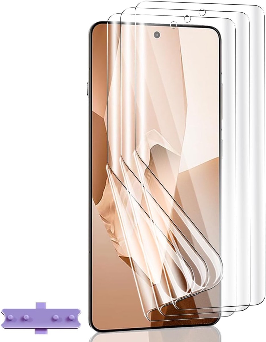 Displaybeschermfolie voor OnePlus 13R, 3 stuks, HD TPU-folie, zacht, krasbestendig, volledige afdekking, flexibele displaybescherming voor OnePlus 13R
