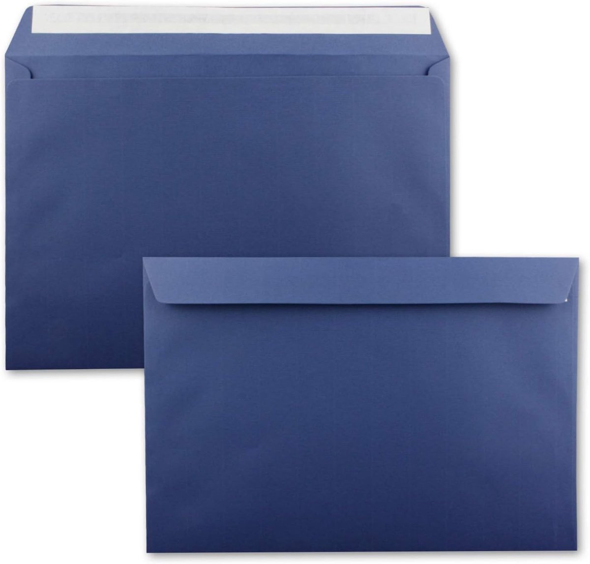 50 x grote XXL enveloppen DIN C4 in donkerblauw (blauw) - 22,9 x 32,4 cm - zelfklevend zonder venster - verzendtas geschikt voor DIN A4