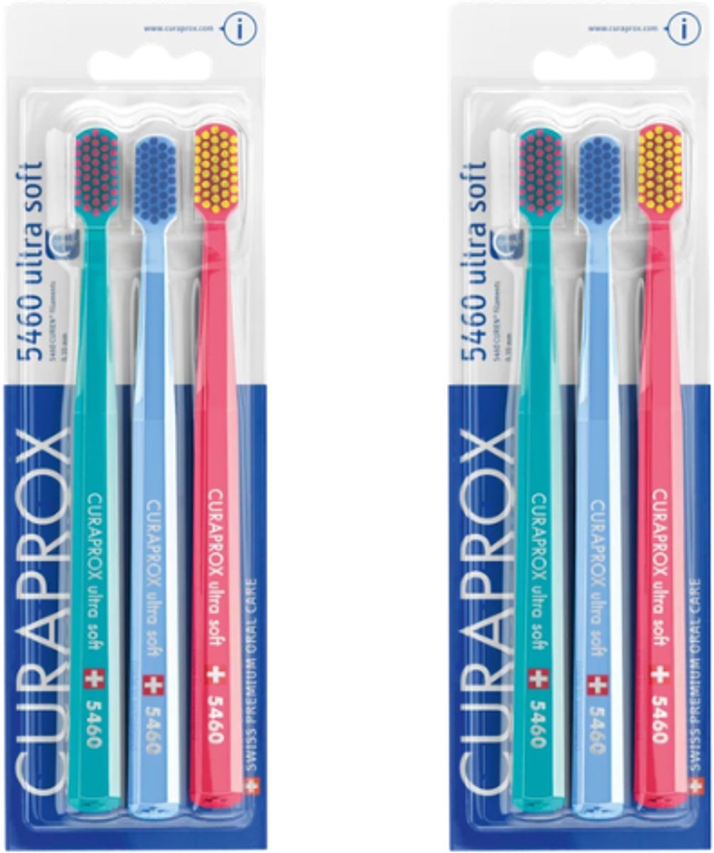 2x Curaprox Cs 5460 Ultra Soft Tandenborstels Multipack - 3 Stuks
