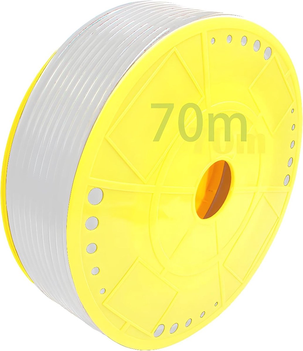 Luchtslang voor Compressoren, OD 8mm x ID 5mm, 70m, Geschikt voor Pneumatische Toepassingen, Olieoverdracht en Remleidingen