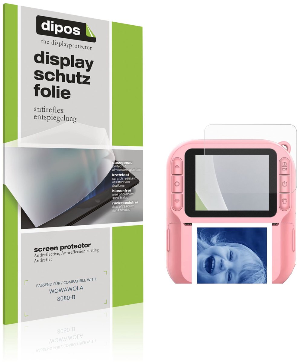 dipos – 4x Matte Beschermfolie geschikt voor WOWAWOLA 8080-B | Krasbestendige & antireflecterende Screenprotector Ultra-Thin