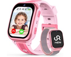 Ralio R5 Plus - GPS horloge kind - 4G - Smartwatch Kinderen Met Simkaart - Video bellen& SOS-knop - GPS Tracker Kind - Schoolmodus - Waterdicht Kinderhorloge - Stappenteller, Geofencing -Cadeaus voor Jongens en Meisjes