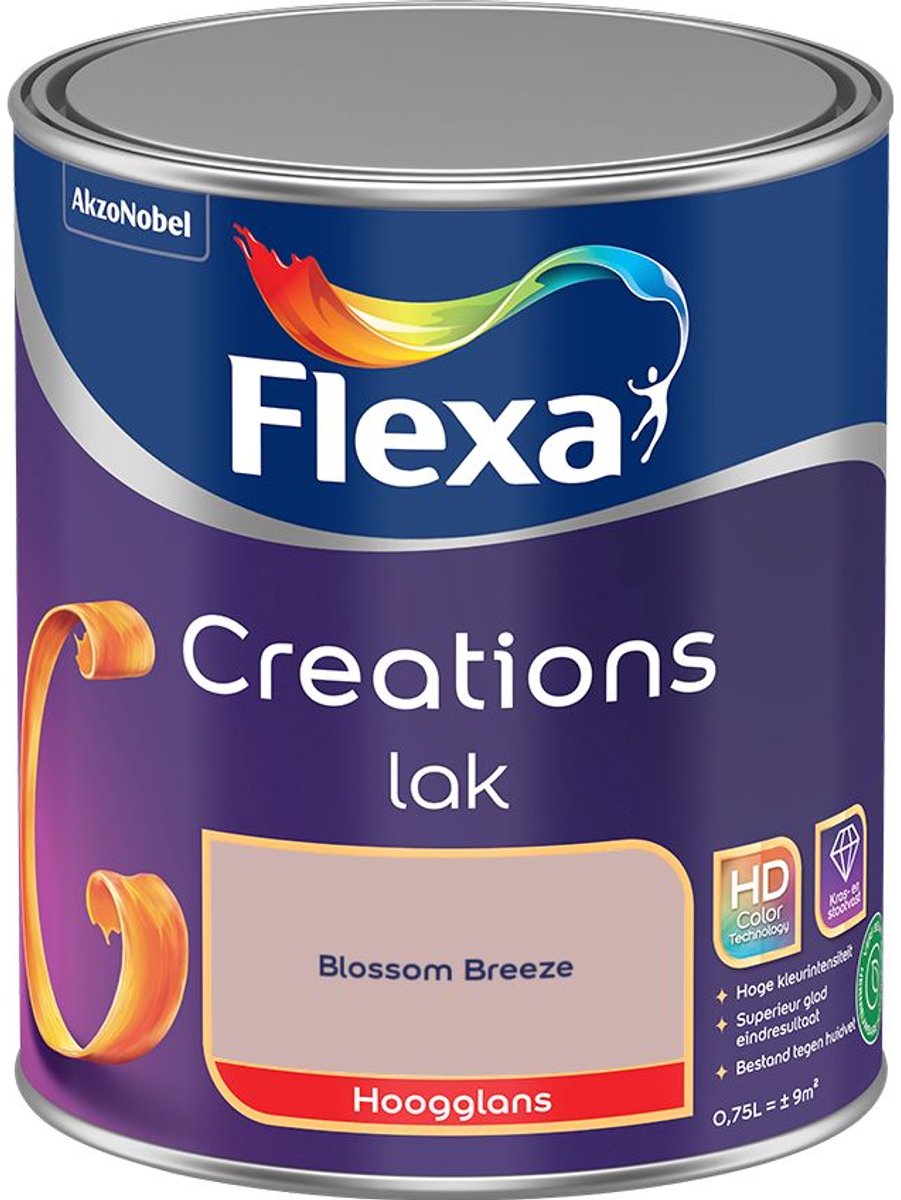 Flexa - Creations Lak Hoogglans - Blossom Breeze - 750 Ml - Kleur Van Het Jaar 2027