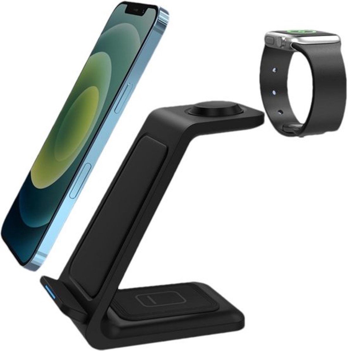 Draadloos Oplaadstation 3-in-1 voor Telefoon, Oordopjes en Horloge - Snelle Oplader Standaard