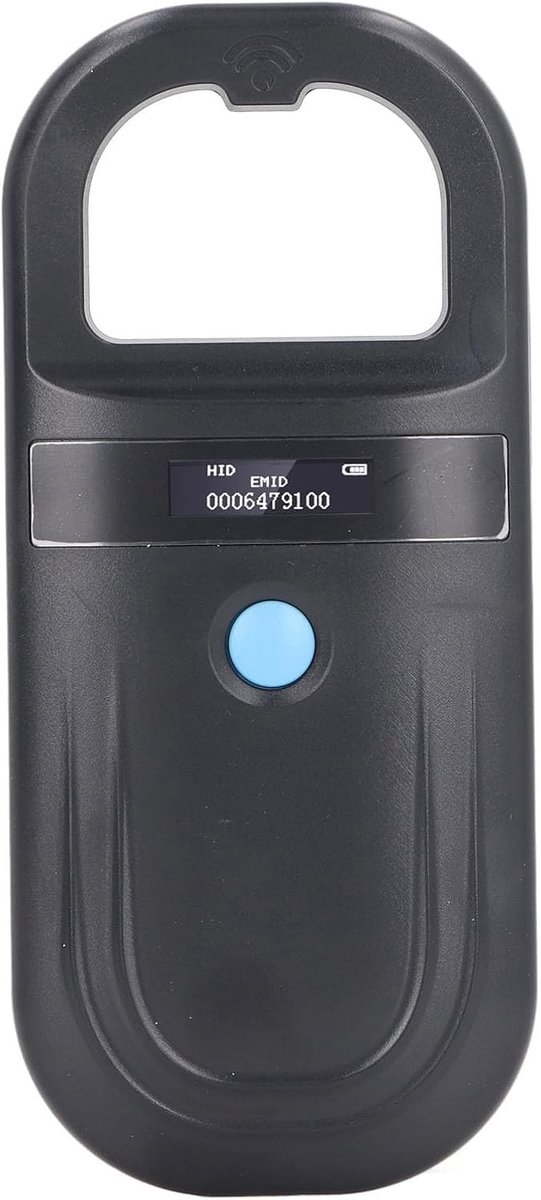 Draagbare Microchip Lezer voor Huisdieren - Oplaadbare Chip Scanner voor Honden en Katten, Betrouwbare ID Lezer met Handheld Ontwerp en Hoge Frequentie
