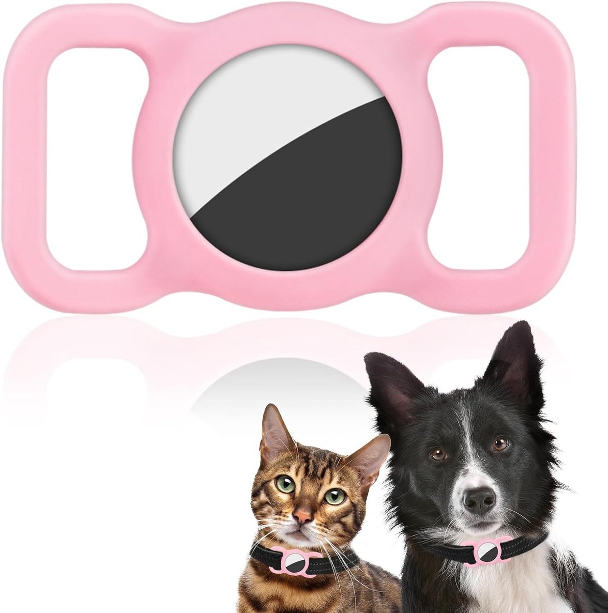 Hondenhalsband met Pet Tracker voor Airtag, Siliconen Bescherming, 1 Stuk, Waterdicht en Duurzaam