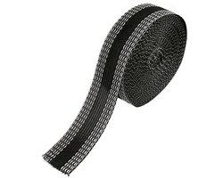 Zoomband, om op te strijken, 10 m, zwart, C5, gemakkelijk te naaien, voor broeken, gordijnen, stoffen, opstrijkbare lijm, naaien, wasbaar, s