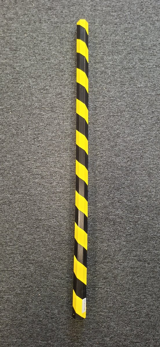 Randbescherming - Stootstrip - Zwart/geel - 100 cm - 4 cm x 4 cm