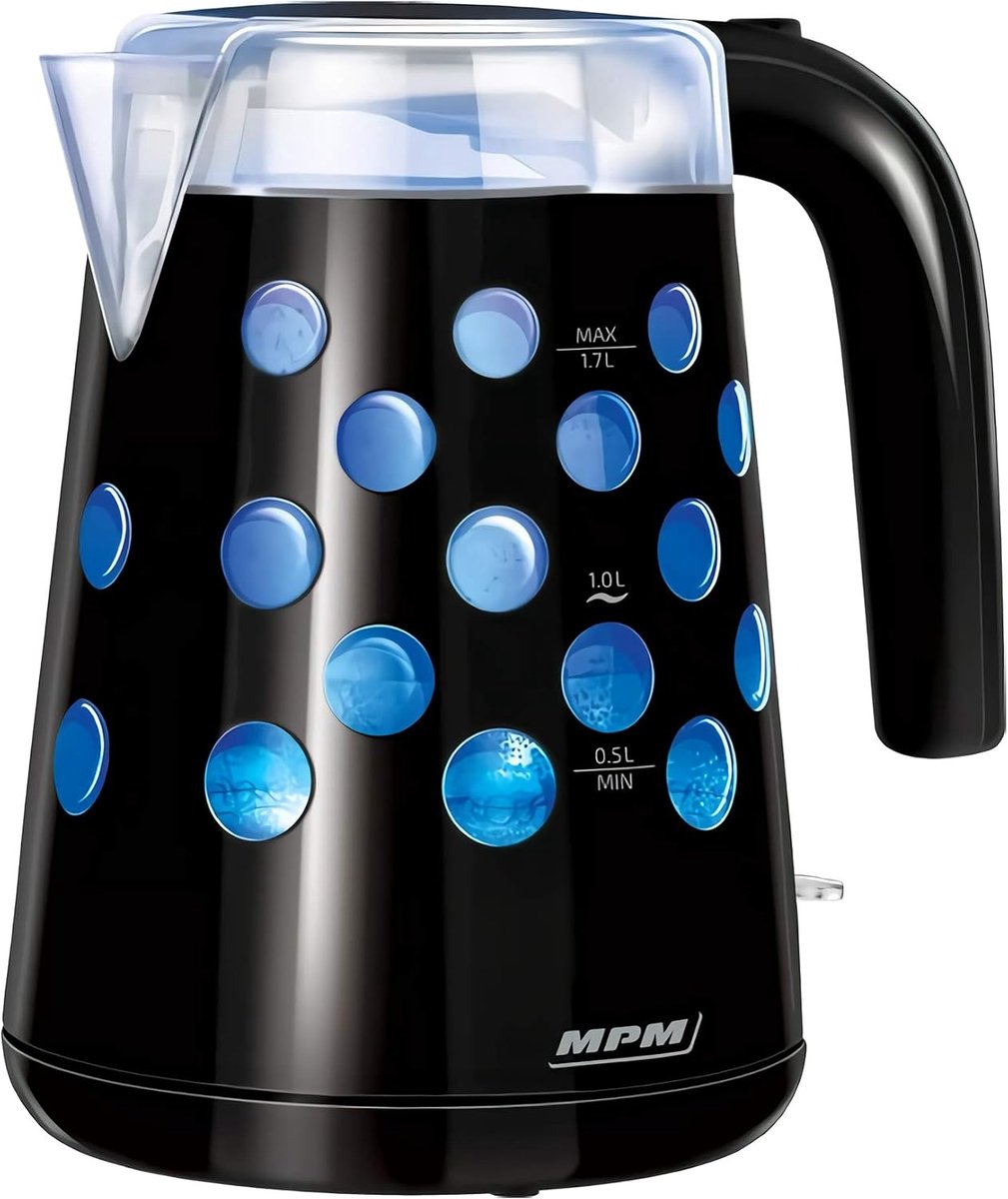 Elektrische waterkoker 1,7 l - hittebestendig polymeer - BPA-vrij - snel koken - ShopVlot
