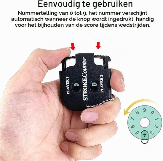 Digitale Golf Score Teller voor 2 Spelers, Handige Stroke Counter en Score Indicator voor Buitenactiviteiten — afbeelding 3