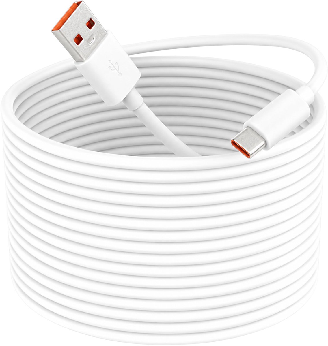 USB-C stroomkabel 10 m - flexibel - voor bewakingscamera's - betrouwbare stroomvoorziening - ShopVlot