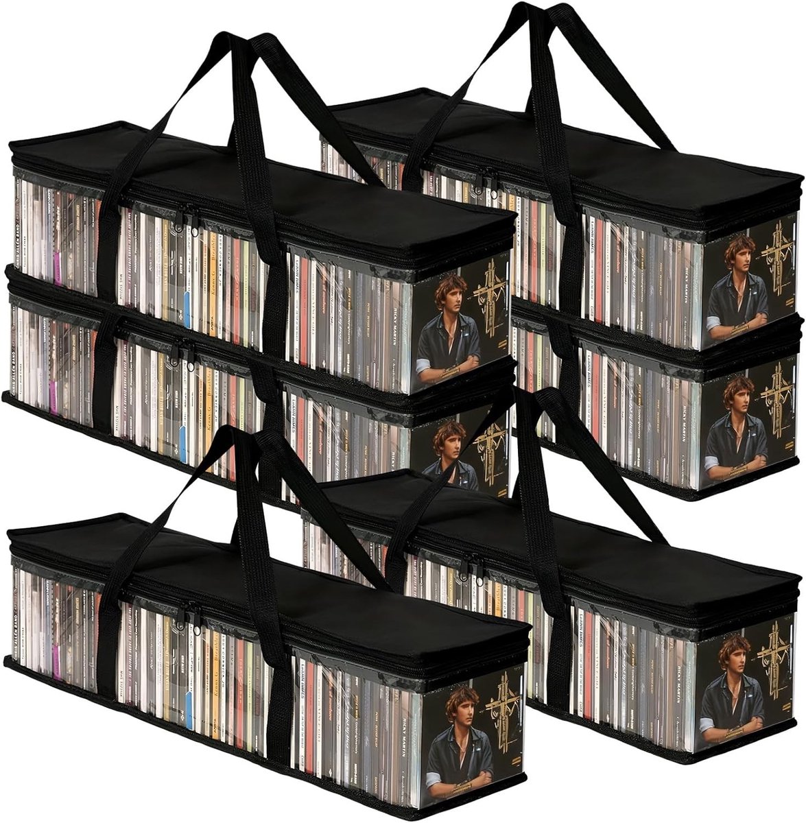 DVD Opslagdozen Set van 6, Waterdichte Plastic CD en DVD Boxen, Transparante Opbergdozen voor Organisatie en Bescherming van Media